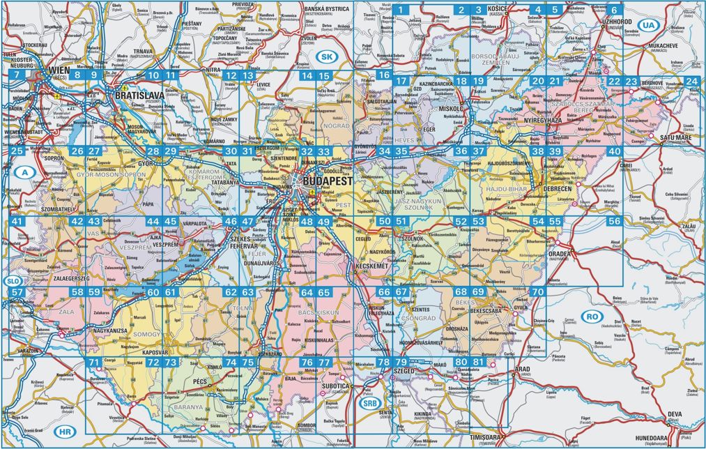 Road Atlas of Hungary - digital version